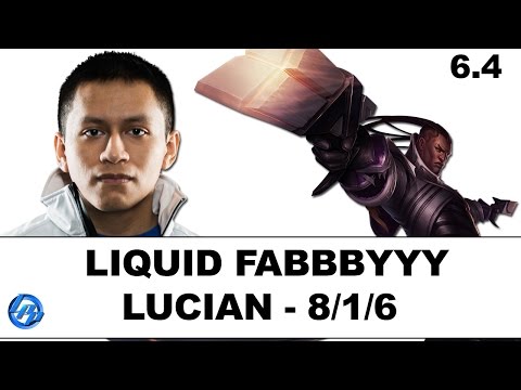 Liquid Fabbbyyy(Lucian) vs TSM Gosu(Vayne) - NA Ranked