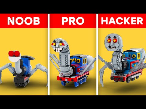 LEGO Cursed Thomas.EXE The Train : Noob, Pro, and Hacker Builds | Lego Monster Moc