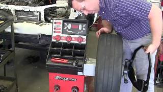 Snap-On tire wheel balancer - how to balance wheels