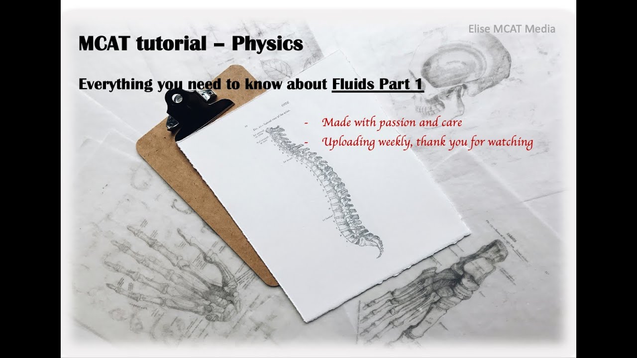 MCAT - Fluids Part 1|Density|Specific Gravity|Hydrostatic, Absolute & Gauge Pressure|Phys