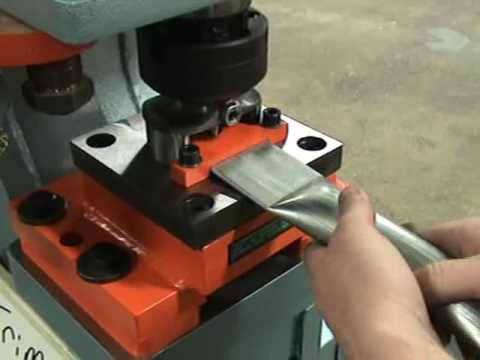 Scotchman Combination Trim, Radius & Punch For Tubing, Using DO95 Ironworker - custom tooling