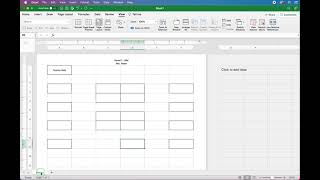 Creating and Saving Seating Charts in Excel