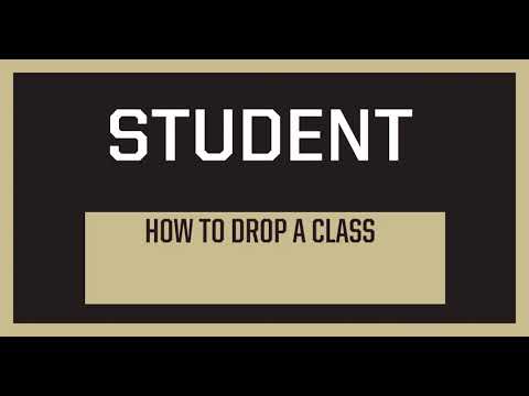 Purdue Drop Class