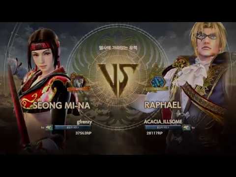 SOULCALIBUR 6 ACACIA(C3 RAPHAEL) vs gfrenzy(B5 SEONG MI-NA)4 Dec.2019