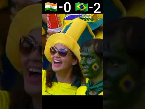 India Vs Brazil 2023 Imaginary Football Match Highlights #youtube #shorts #football