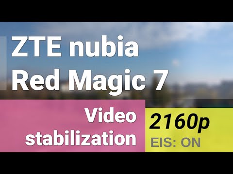 4K 2160p (main camera, EIS: ON) - ZTE nubia Red Magic 7 video sample