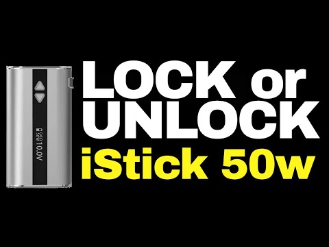Part of a video titled How to Lock and Unlock an Eleaf iStick 50w - YouTube