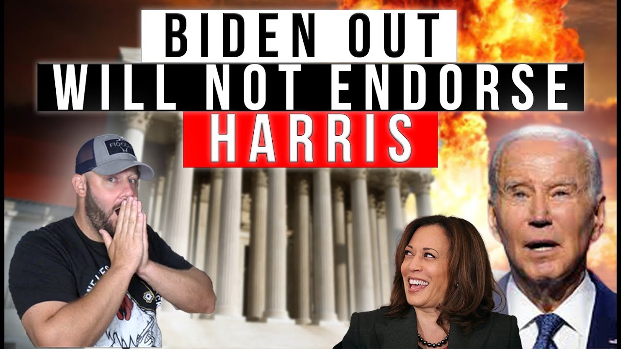 BOMBSHELL REPORTING: "BIDEN TO DROP OUT & WILL NOT ENDORSE KAMALA HARRIS"... IF This Is True...