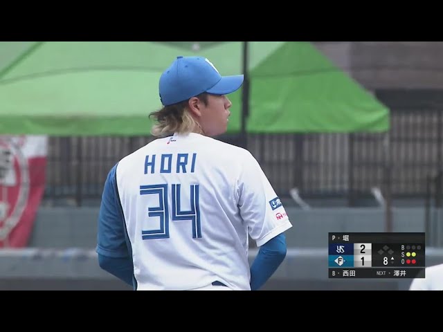 【ファーム】ファイターズ・堀瑞輝が連続三振を奪い、わずか8球で1イニングを無失点に抑える!! 2023年10月1日 北海道日本ハムファイターズ 対 東京ヤクルトスワローズ