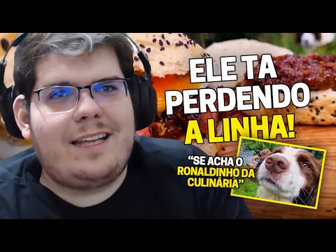 CASIMIRO REAGE: COZINHANDO UM HAMBÚRGUER DE COSTELA NA FLORESTA (LÁ VEM ELE...) | Cortes do Casimito