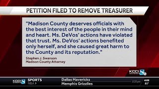 Madison County files removal petition for treasurer accused of misconduct in office