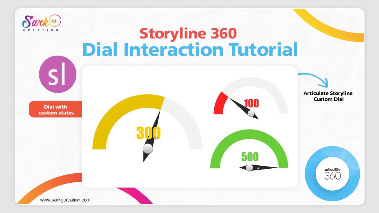 Storyline 360 dial interaction tutorial