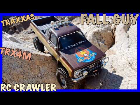 TRAXXAS TRX4M SCALE CRAWLER STUNT TRUCK FALL GUY GMC