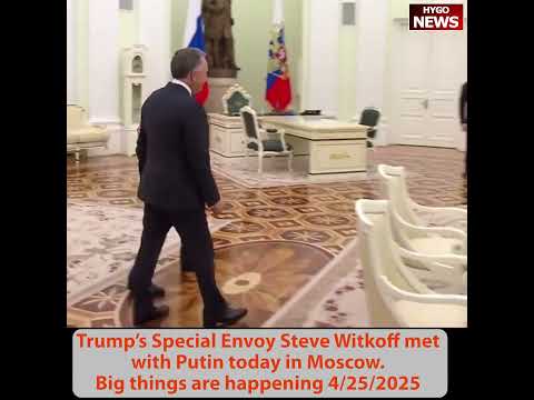 All smiles. Trump’s Special Envoy Steve Witkoff met with Putin today in Moscow. Big things happening