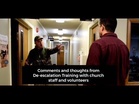 Thoughts and comments from Conflict De-escalation Training with church staff and volunteers in PA