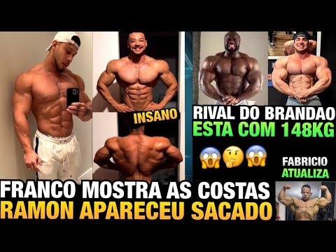 RAMON MOSTRA SHAPE - FRANCO ESTÁ ABSURDO (DORSAL EVOLUIU MUITO) - DAUDA BATE 148KG E MUITO MAIS