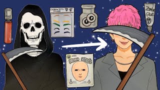 【paperdiy】【making】死神くん生きている頃に戻ってみた☠️ #halloween #ハロウィン