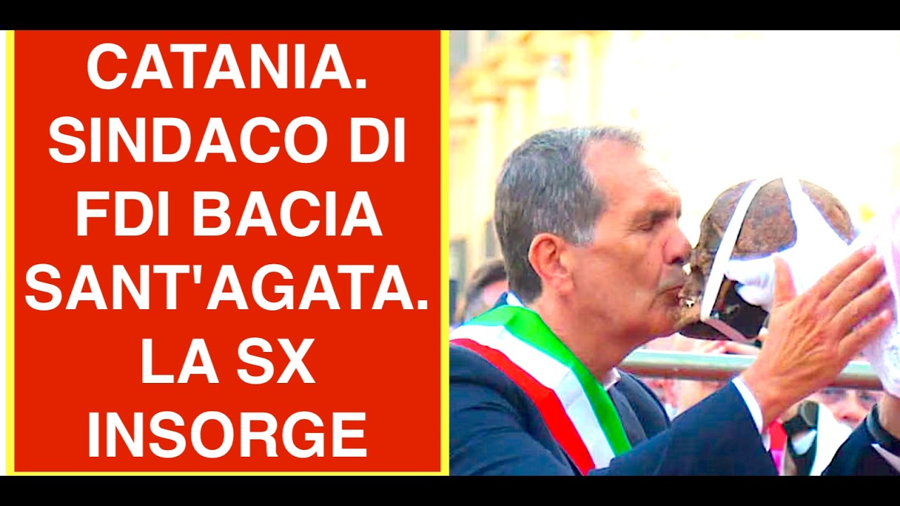 CATANIA. SINDACO DI FDI BACIA SANT'AGATA. LA SX INSORGE