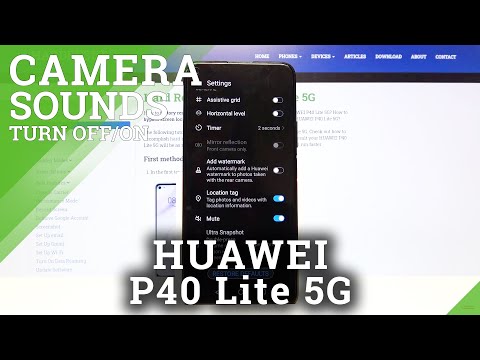 How to Activate Camera Sounds in HUAWEI P40 Lite 5G – Turn ON / OFF Camera Sound