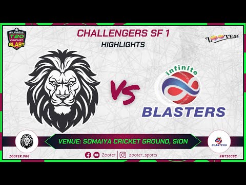 CHALLENGERS SF 1 HIGHLIGHTS | JNS SUPREMOS vs INFINITE BLASTERS | MUMBAI T20 CRICKET BLAST 2.0