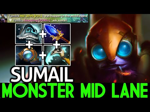 SUMAIL [Tinker] Monster Mid Lane 100% Destroy Batrider Dota 2