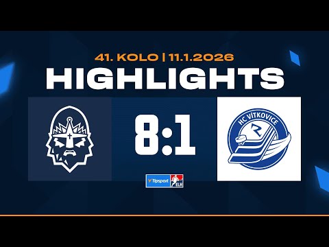 Highlights | Rytíři Kladno vs. HC Vítkovice Ridera 8:1 | 11.01.2026