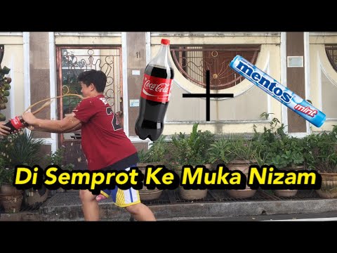 Coco Cola & Mentos di Semprot Ke NIZAM
