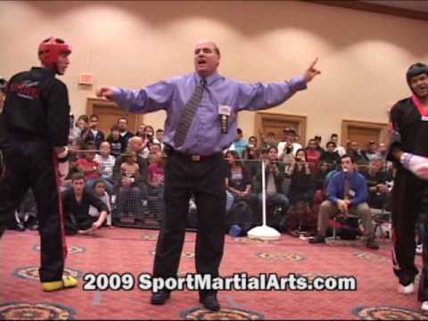 Dan Wheat v Raymond Daniels - Men's team sparring eliminations - 2009 NBL Supergrands