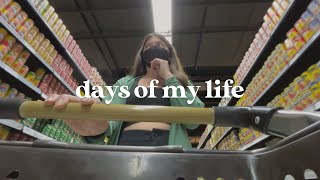 days of my life 💇🏻‍♀️ coloring my hair, going out again, muji haul