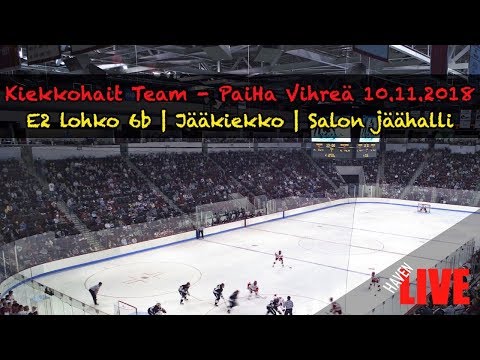 🔴 LIVE | LA | Kiekkohait Team - PaiHa Vihreä | 10.11.2018