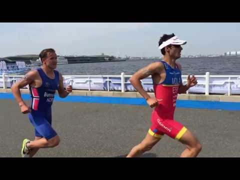 Mario Mola - Running form Analysis,  2016.05.14 Yokohama Triathlon -1【240fps】