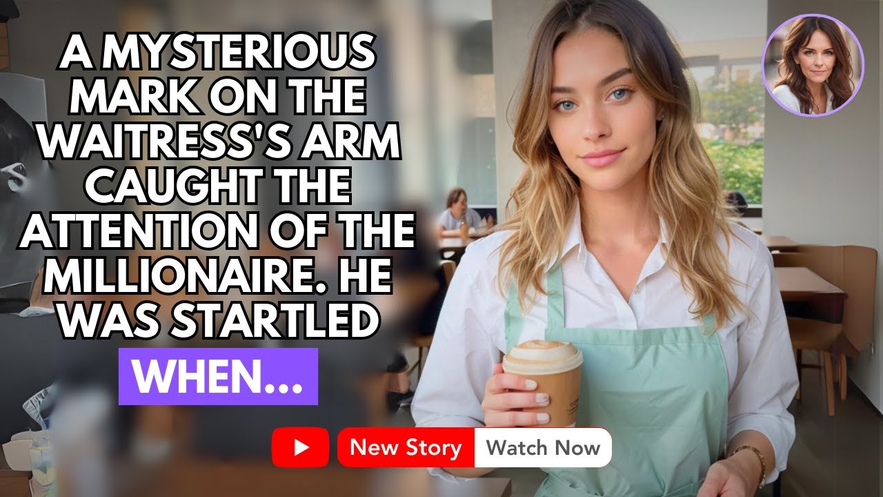 A MYSTERIOUS MARK ON THE WAITRESS'S ARM CAUGHT THE ATTENTION OF THE MILLIONAIRE. HE WAS STARTLED...