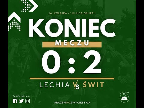 tv.nsk.pl 2020-11-15 RKS Lechia 1923 Tomaszów Maz. - MKS Świt Nowy Dwór Maz. 0:2 (0:0) bramki