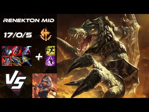 MID Renekton vs Qiyana - EU Diamond Patch 15.1