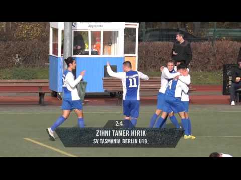 Klasse Heber-Tor von Zihni Taner Hirik (SV Tasmania Berlin, U19 A-Junioren) | SPREEKICK.TV
