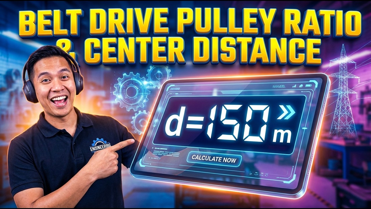 Belt Drive Pulley Ratio & Center Distance Interactive Calculator