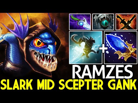 RAMZES [Slark] Genius Counter Pick Crazy Scepter Gank 7.26 Dota 2