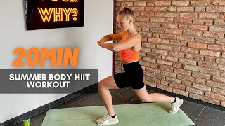 20min Summer Body Workout // HIIT // no talking // with music