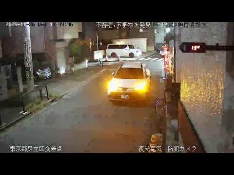 Tokyo 東京都足立区交差点ライブカメラ＋温度計