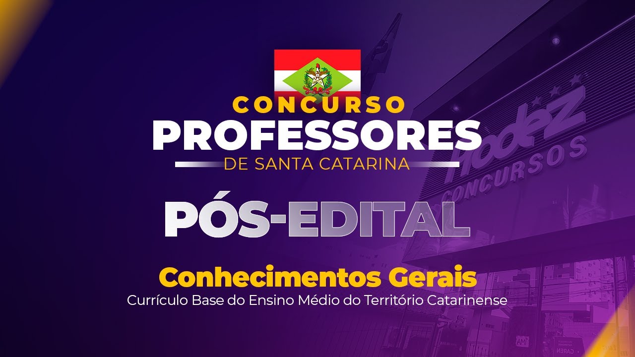 PÓS-EDITAL SED-SC | Conhecimentos Gerais