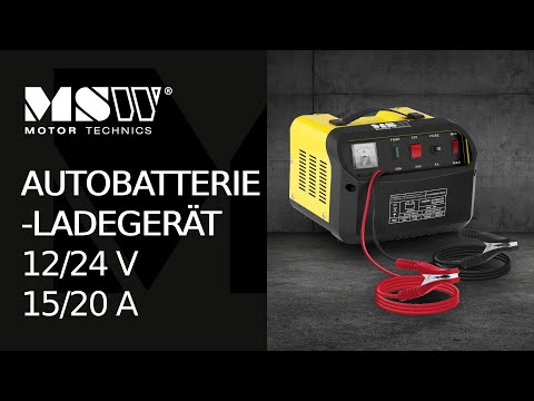 Autobatterie-Ladegerät - 12/24 V - 15/20 A - schräges Bedienfeld