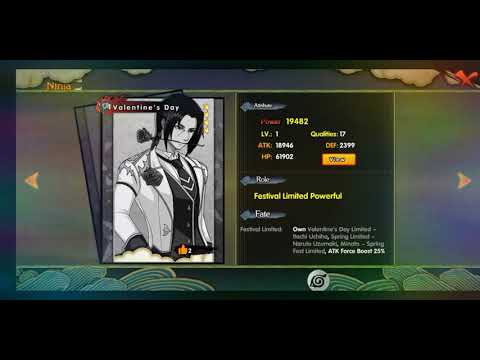 Ultimate Ninja : Ninja King New Valentine's day Itachi Uchiha