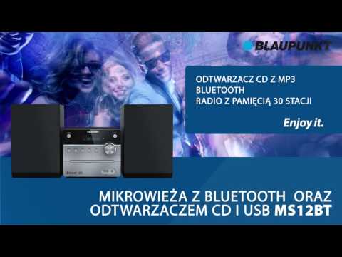 Muzikinis centras Mini muzikos sistema Blaupunkt MS12BT video