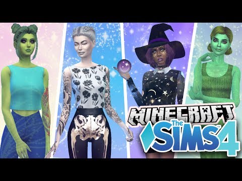 Minecraft Mobs in Sims 4 | CAS ❤