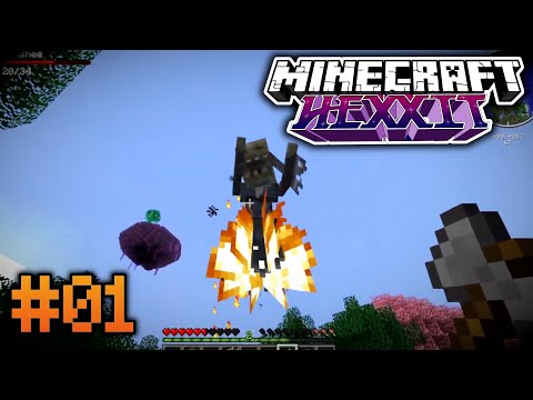 Das Ding will uns Töten... |Let's Play Minecraft Hexxit Folge 1