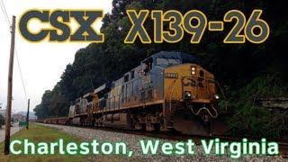 preview picture of video 'A Very Friendly Engineer on the Kanawha Sub - X139-26 passing Charleston, West Virginia.'