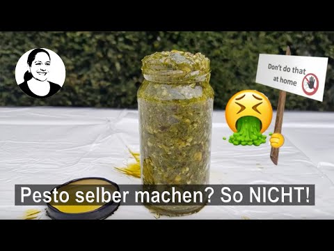 Warum wird mein Pesto schlecht? Wie man ein Pesto nicht machen sollte und warum. 😁