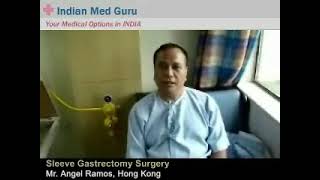 Mr. Angel, Hongkong patient video testimonial India