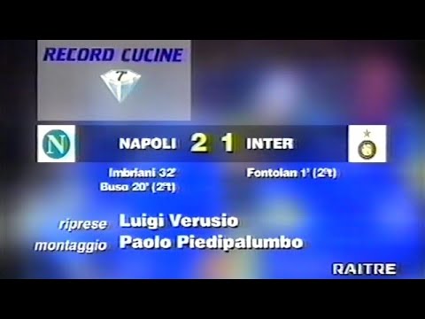 Napoli-Inter 2:1, 1995/96 - Domenica Sportiva (Imbriani-Fontolan-Buso)