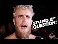 Jake Paul GET PISSED over reporter question! Sends CAREER ENDING WARNING to Nate Diaz!